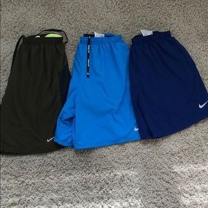 3 Pairs Mens Nike Dry Fit Running Shorts